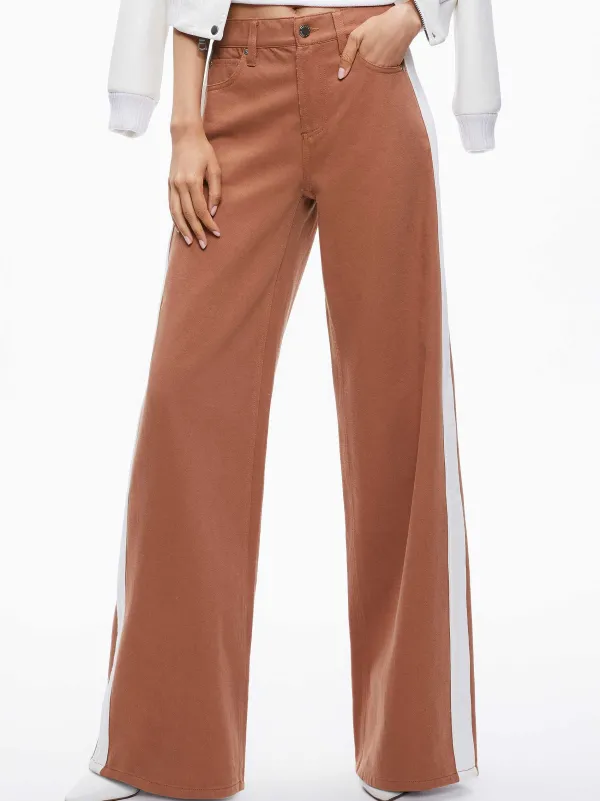 Alice and Olivia Trish Side Stripe Jean-Women Pants