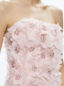 Alice and Olivia Velia Embellished Strapless Mini Dress-Women Dresses