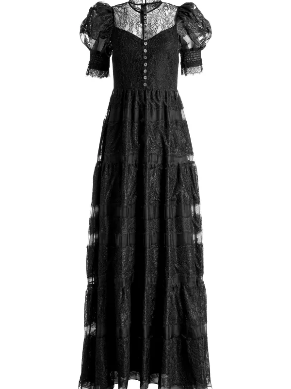 Alice and Olivia Vernita Tiered Maxi Dress-Women Dresses