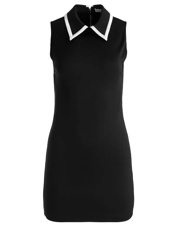 Alice and Olivia Wynell Collared Mini Dress-Women Dresses